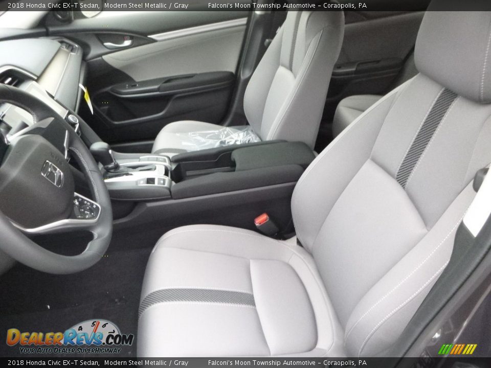 2018 Honda Civic EX-T Sedan Modern Steel Metallic / Gray Photo #8