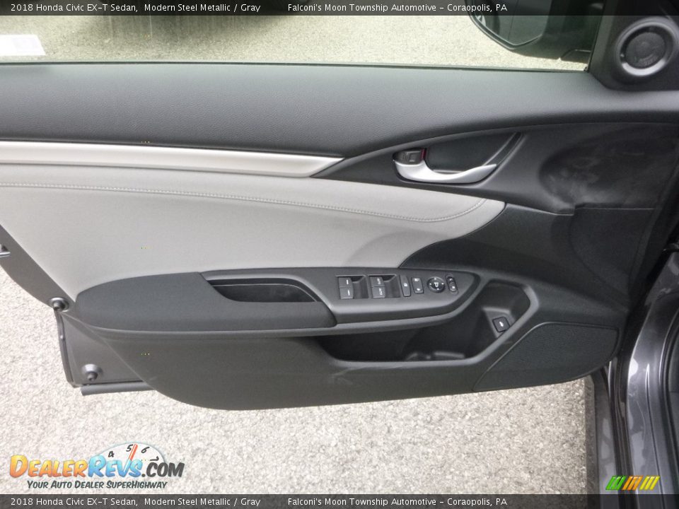 2018 Honda Civic EX-T Sedan Modern Steel Metallic / Gray Photo #11