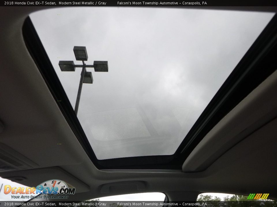 2018 Honda Civic EX-T Sedan Modern Steel Metallic / Gray Photo #13