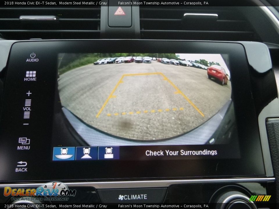 2018 Honda Civic EX-T Sedan Modern Steel Metallic / Gray Photo #15