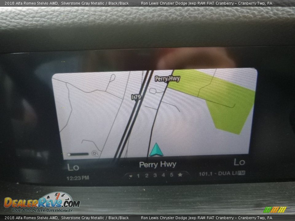 2018 Alfa Romeo Stelvio AWD Silverstone Gray Metallic / Black/Black Photo #22