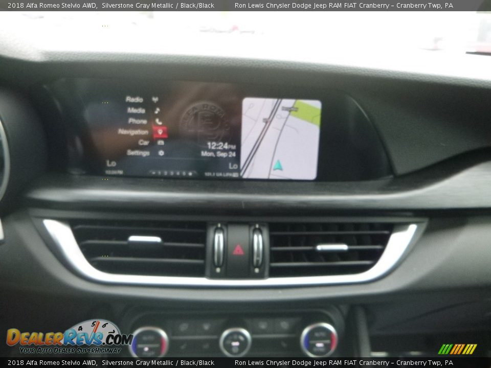 2018 Alfa Romeo Stelvio AWD Silverstone Gray Metallic / Black/Black Photo #23