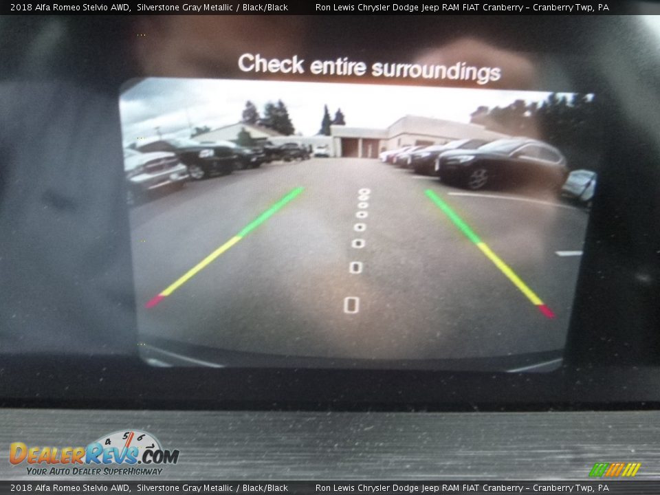 2018 Alfa Romeo Stelvio AWD Silverstone Gray Metallic / Black/Black Photo #24