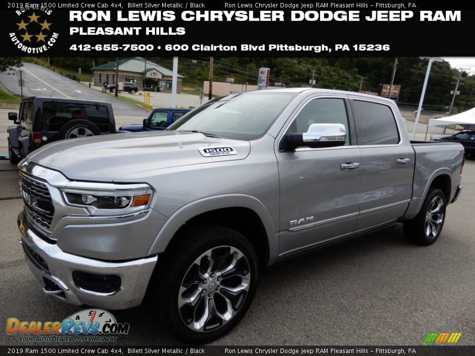 2019 Ram 1500 Limited Crew Cab 4x4 Billett Silver Metallic / Black Photo #1