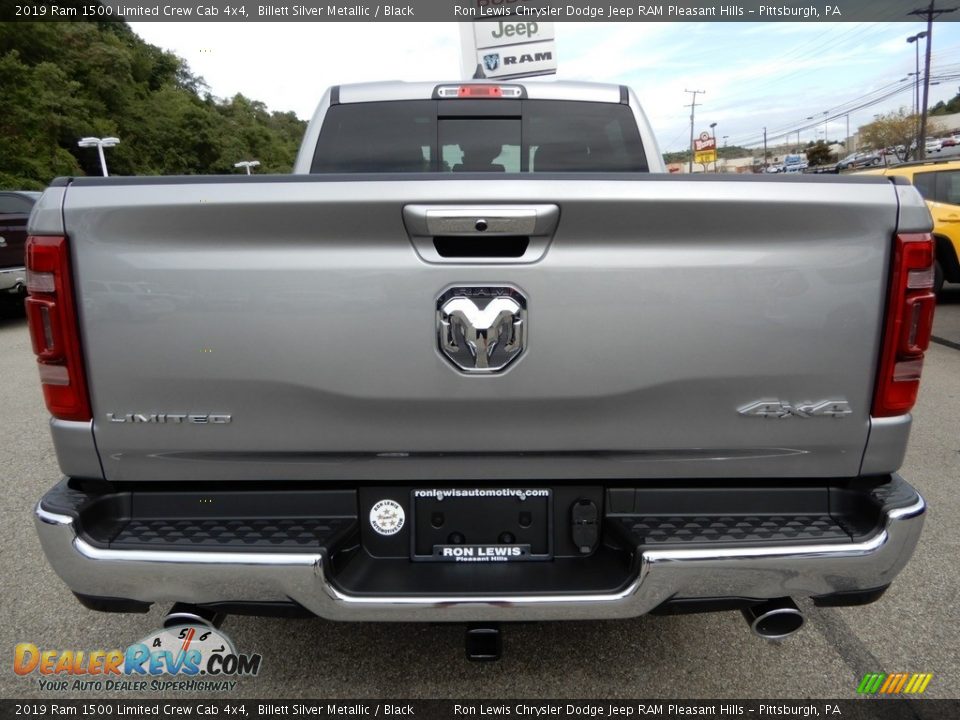 2019 Ram 1500 Limited Crew Cab 4x4 Billett Silver Metallic / Black Photo #4