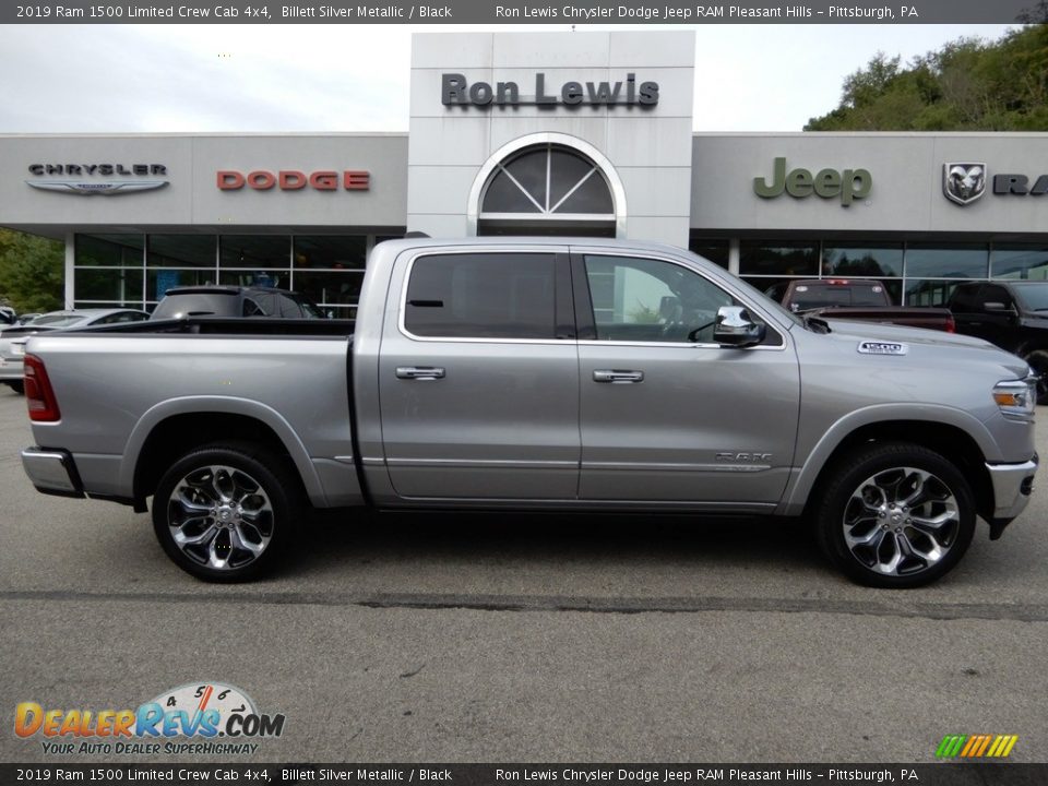 2019 Ram 1500 Limited Crew Cab 4x4 Billett Silver Metallic / Black Photo #6