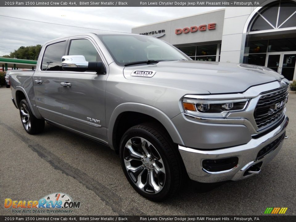 2019 Ram 1500 Limited Crew Cab 4x4 Billett Silver Metallic / Black Photo #7