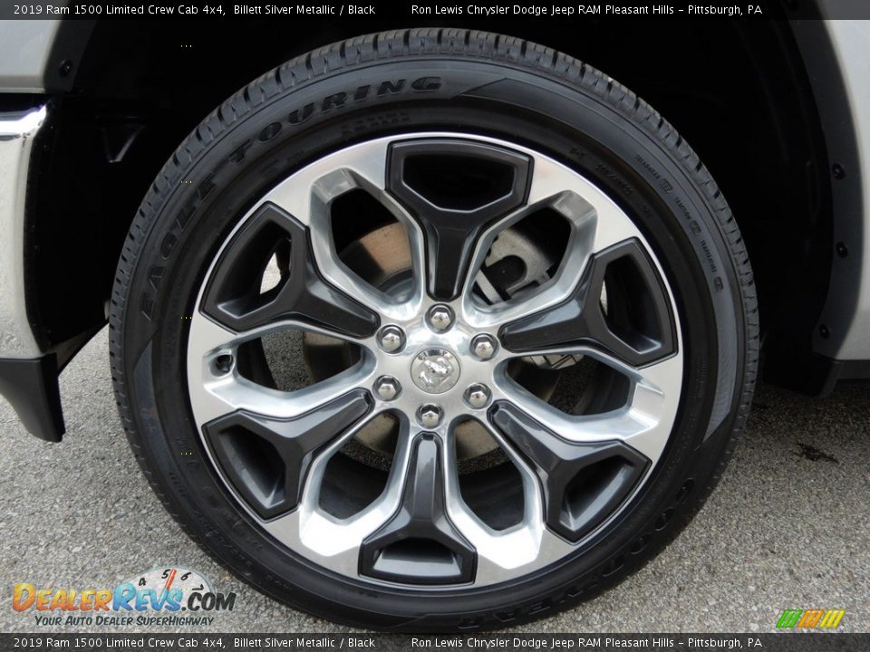 2019 Ram 1500 Limited Crew Cab 4x4 Billett Silver Metallic / Black Photo #9