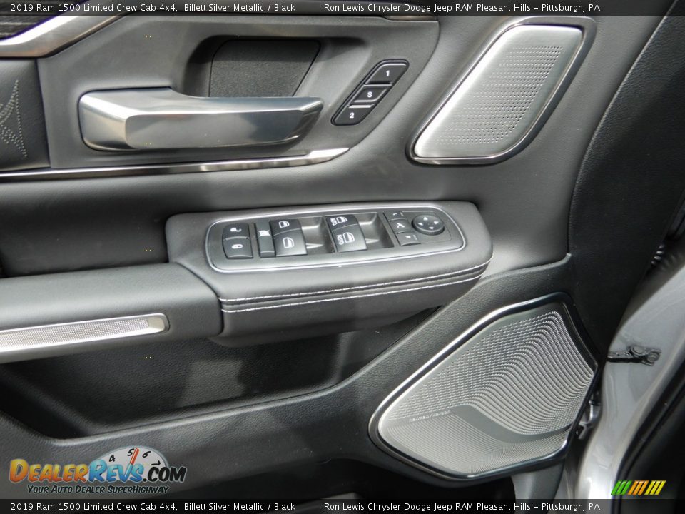 2019 Ram 1500 Limited Crew Cab 4x4 Billett Silver Metallic / Black Photo #14