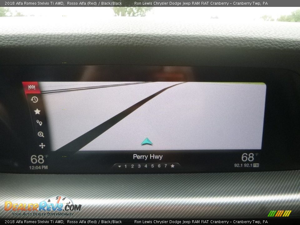 2018 Alfa Romeo Stelvio Ti AWD Rosso Alfa (Red) / Black/Black Photo #24