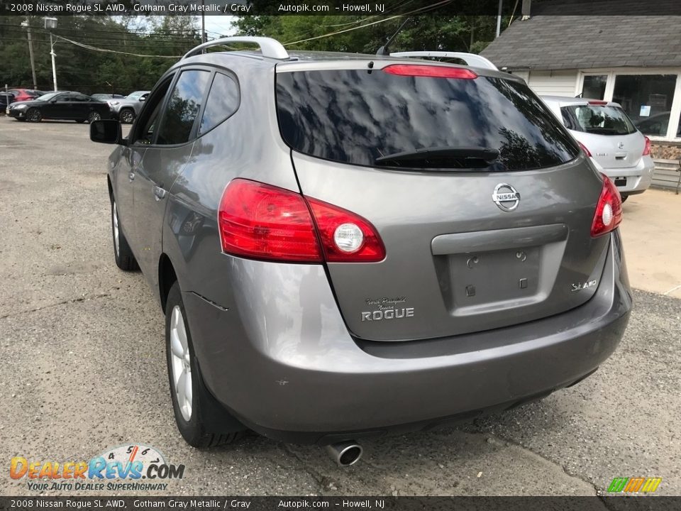 2008 Nissan Rogue SL AWD Gotham Gray Metallic / Gray Photo #4