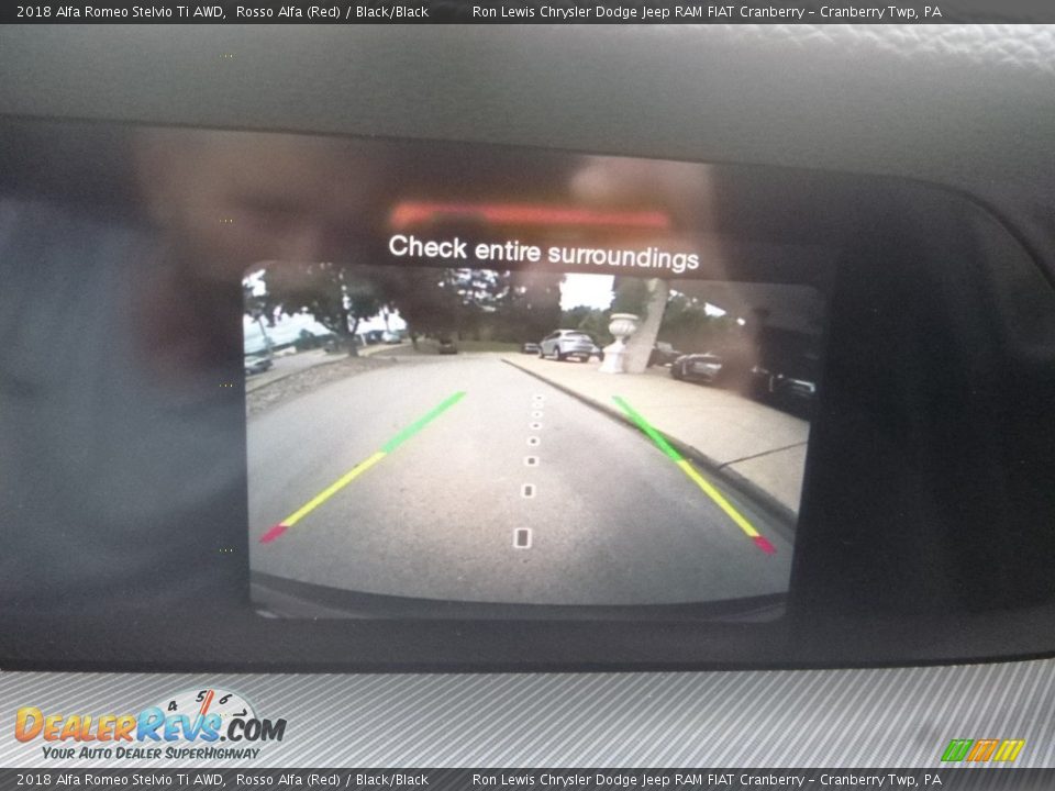 2018 Alfa Romeo Stelvio Ti AWD Rosso Alfa (Red) / Black/Black Photo #25