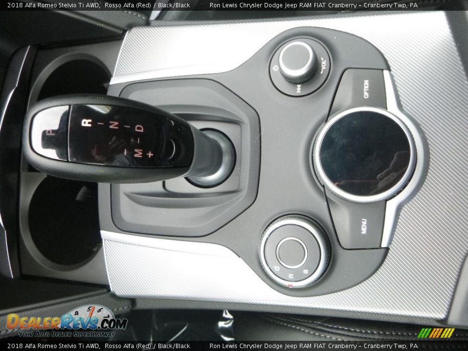 2018 Alfa Romeo Stelvio Ti AWD Rosso Alfa (Red) / Black/Black Photo #29
