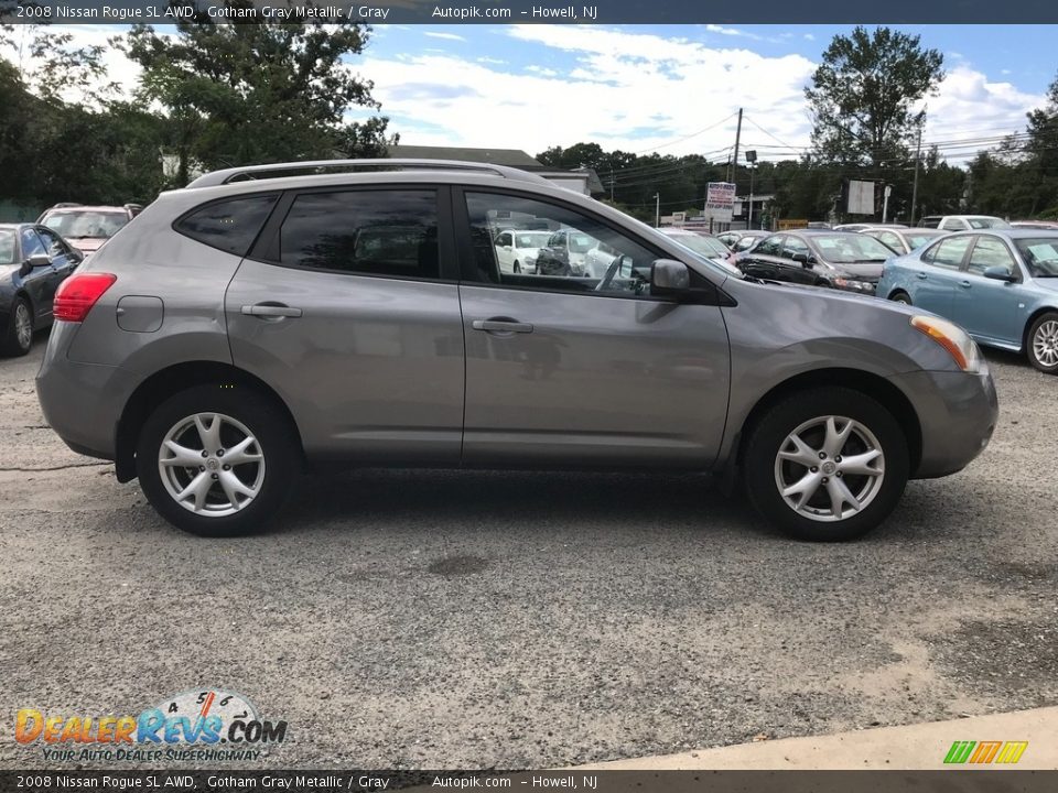 2008 Nissan Rogue SL AWD Gotham Gray Metallic / Gray Photo #8