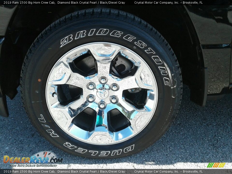 2019 Ram 1500 Big Horn Crew Cab Diamond Black Crystal Pearl / Black/Diesel Gray Photo #20