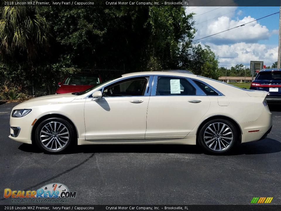 2018 Lincoln MKZ Premier Ivory Pearl / Cappuccino Photo #2