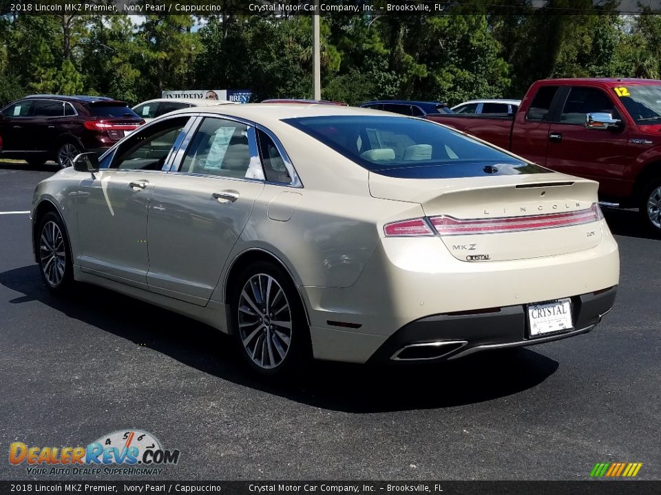 2018 Lincoln MKZ Premier Ivory Pearl / Cappuccino Photo #3