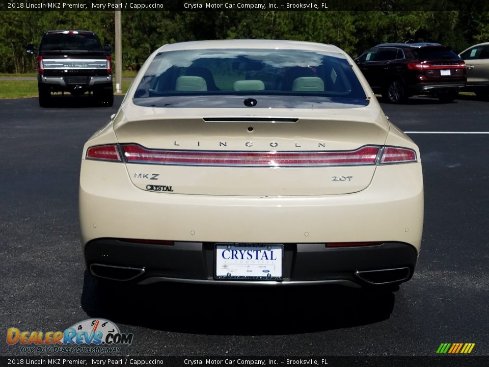 2018 Lincoln MKZ Premier Ivory Pearl / Cappuccino Photo #4