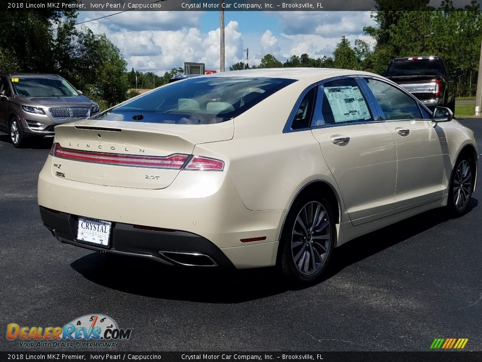 2018 Lincoln MKZ Premier Ivory Pearl / Cappuccino Photo #5