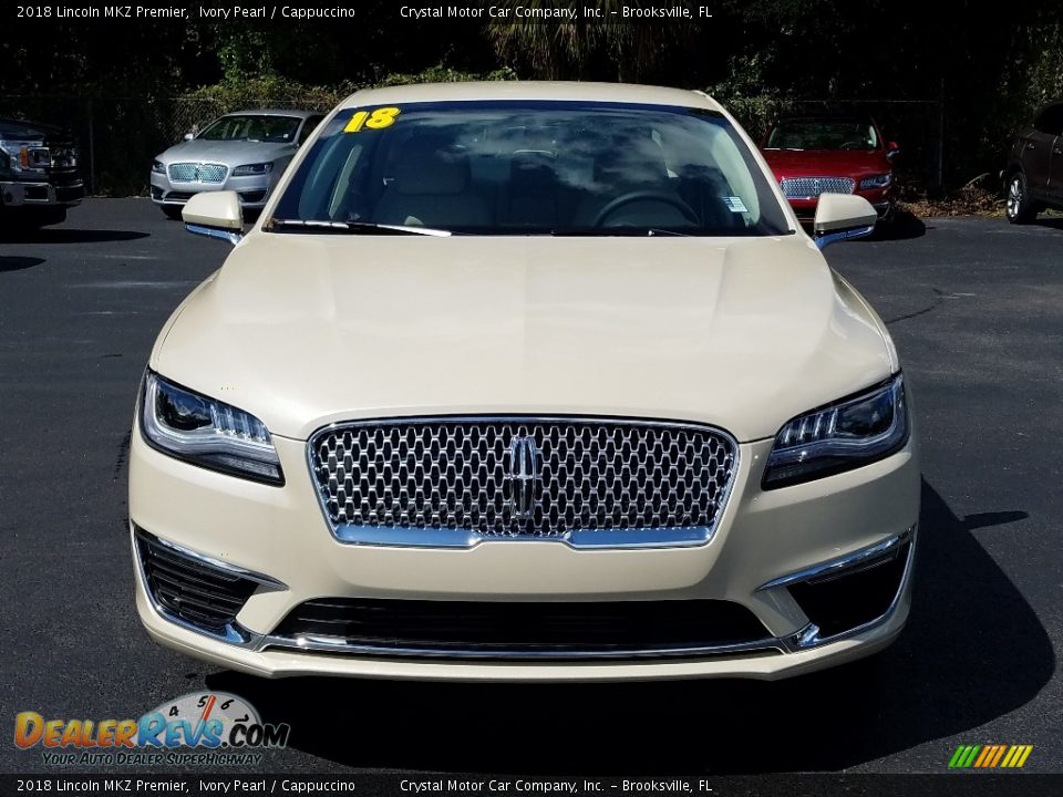 2018 Lincoln MKZ Premier Ivory Pearl / Cappuccino Photo #8