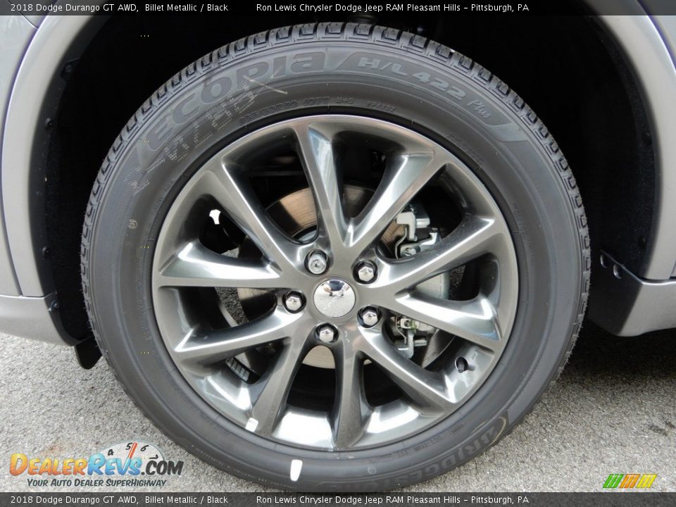 2018 Dodge Durango GT AWD Billet Metallic / Black Photo #10