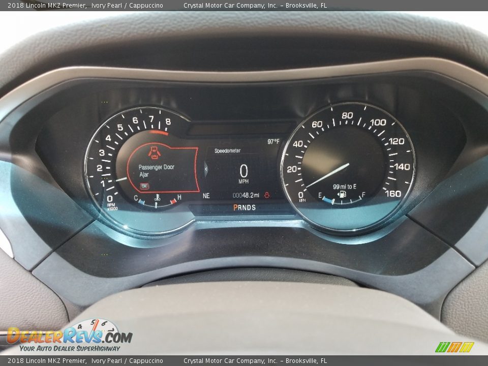 2018 Lincoln MKZ Premier Ivory Pearl / Cappuccino Photo #14