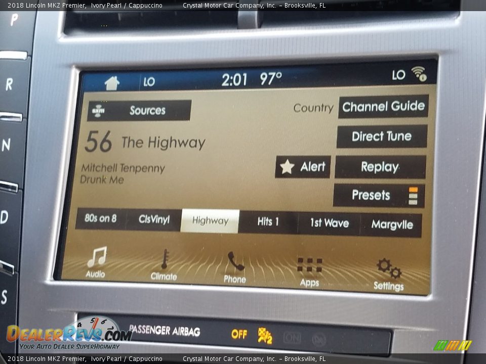 2018 Lincoln MKZ Premier Ivory Pearl / Cappuccino Photo #15