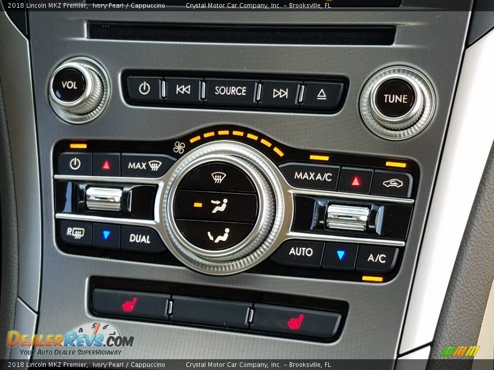 2018 Lincoln MKZ Premier Ivory Pearl / Cappuccino Photo #16