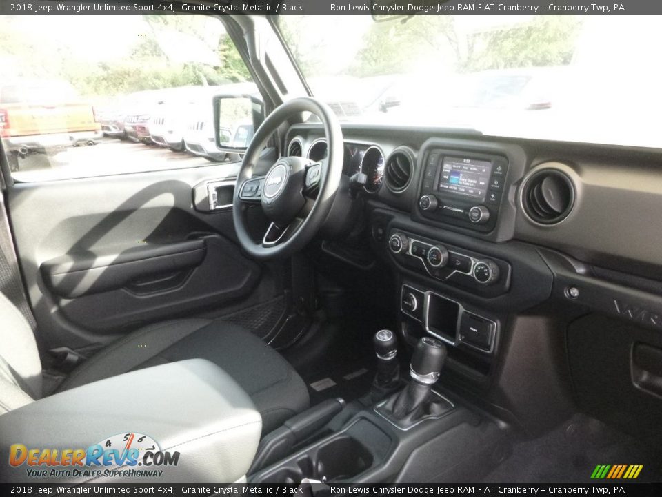 2018 Jeep Wrangler Unlimited Sport 4x4 Granite Crystal Metallic / Black Photo #11