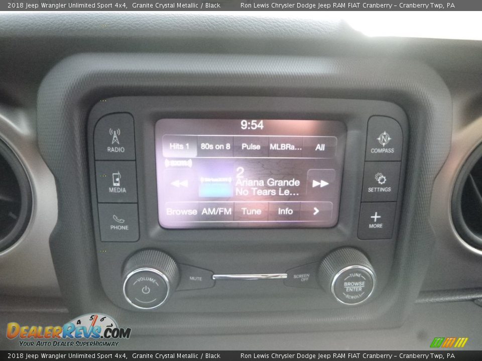2018 Jeep Wrangler Unlimited Sport 4x4 Granite Crystal Metallic / Black Photo #16