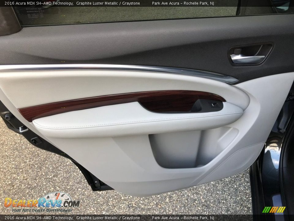 2016 Acura MDX SH-AWD Technology Graphite Luster Metallic / Graystone Photo #25