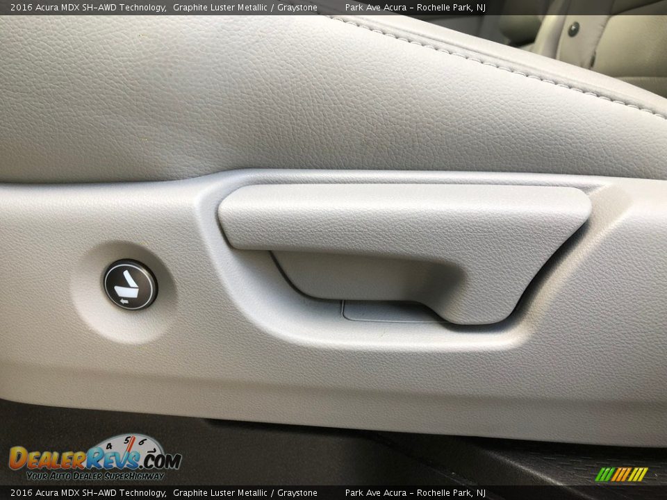 2016 Acura MDX SH-AWD Technology Graphite Luster Metallic / Graystone Photo #28