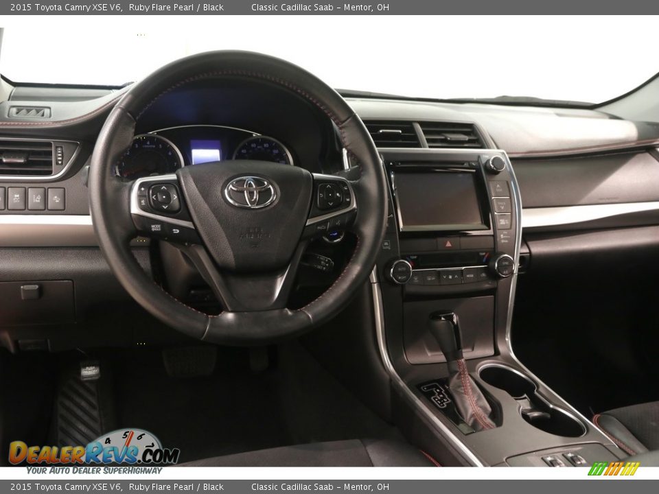 2015 Toyota Camry XSE V6 Ruby Flare Pearl / Black Photo #6