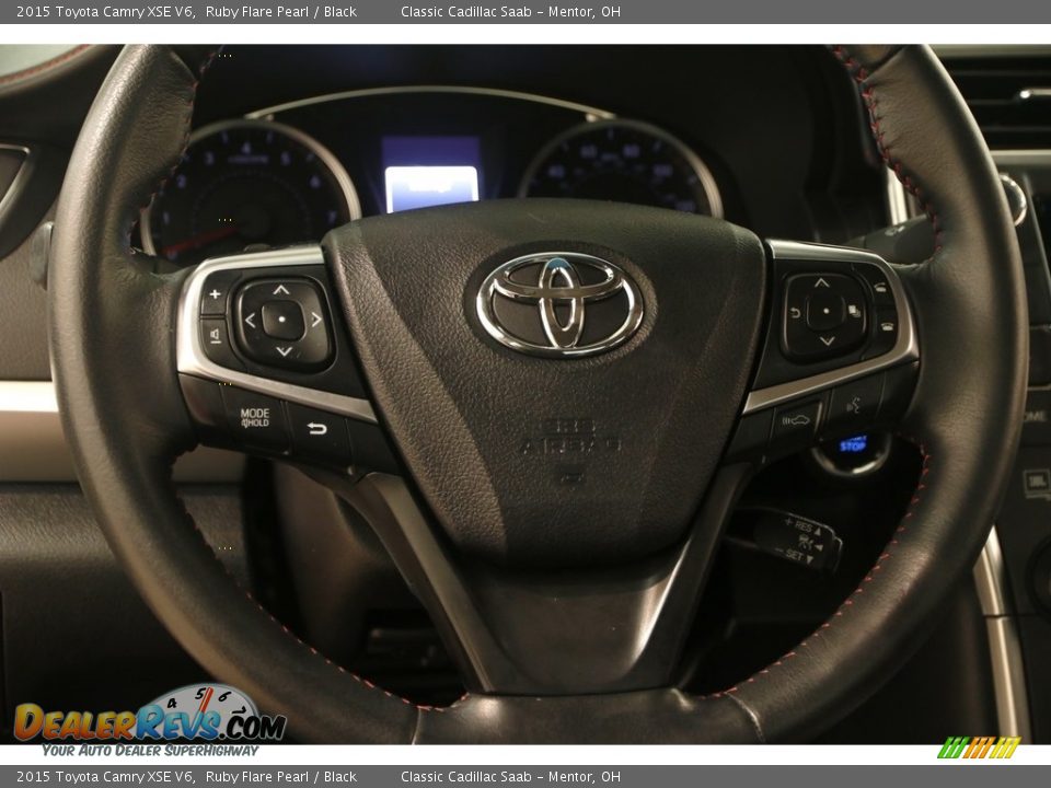 2015 Toyota Camry XSE V6 Ruby Flare Pearl / Black Photo #7