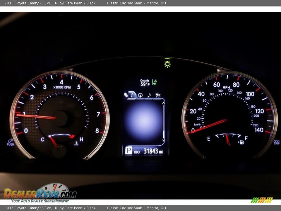 2015 Toyota Camry XSE V6 Ruby Flare Pearl / Black Photo #8