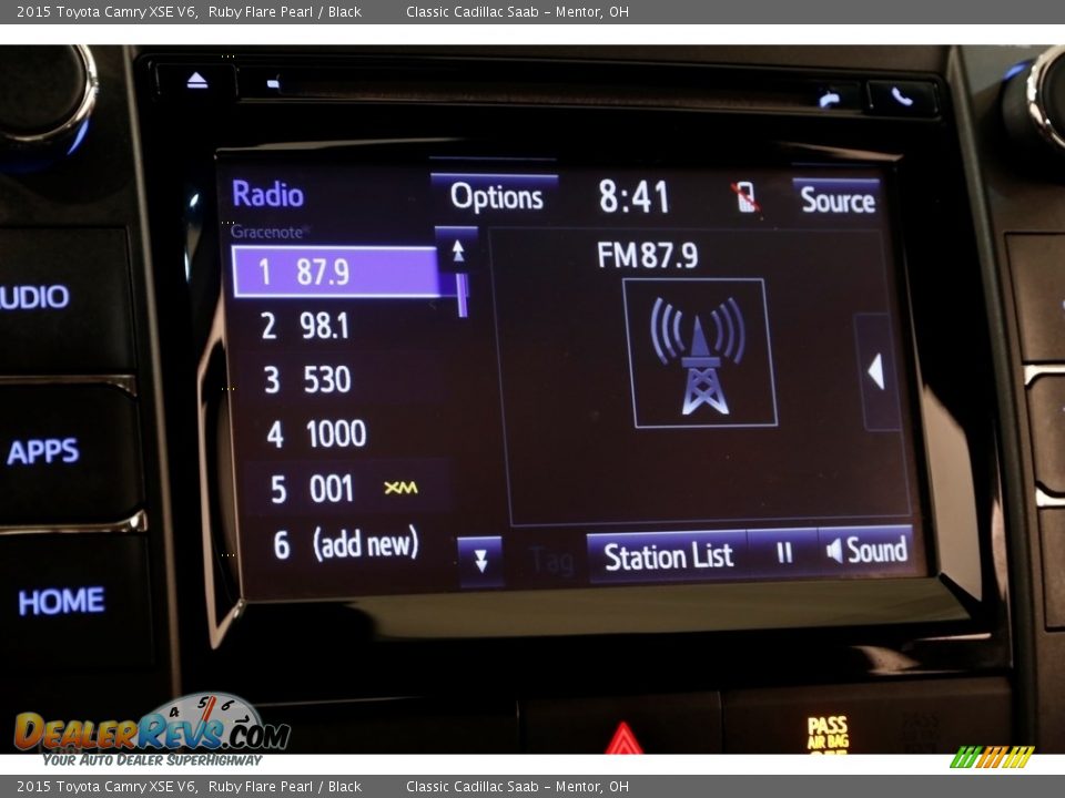 2015 Toyota Camry XSE V6 Ruby Flare Pearl / Black Photo #11