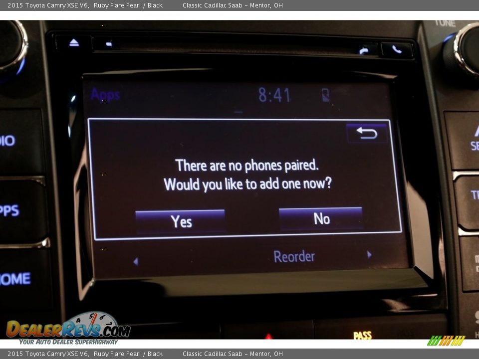 2015 Toyota Camry XSE V6 Ruby Flare Pearl / Black Photo #12