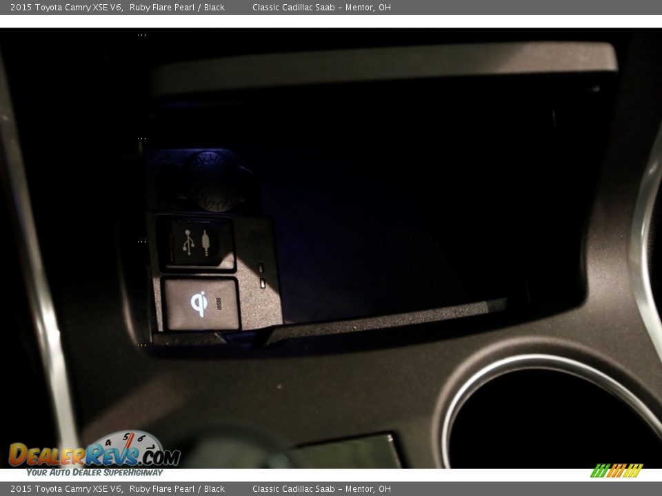 2015 Toyota Camry XSE V6 Ruby Flare Pearl / Black Photo #14