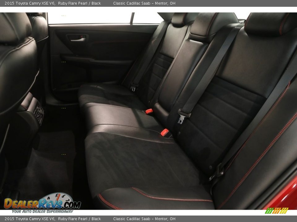2015 Toyota Camry XSE V6 Ruby Flare Pearl / Black Photo #18