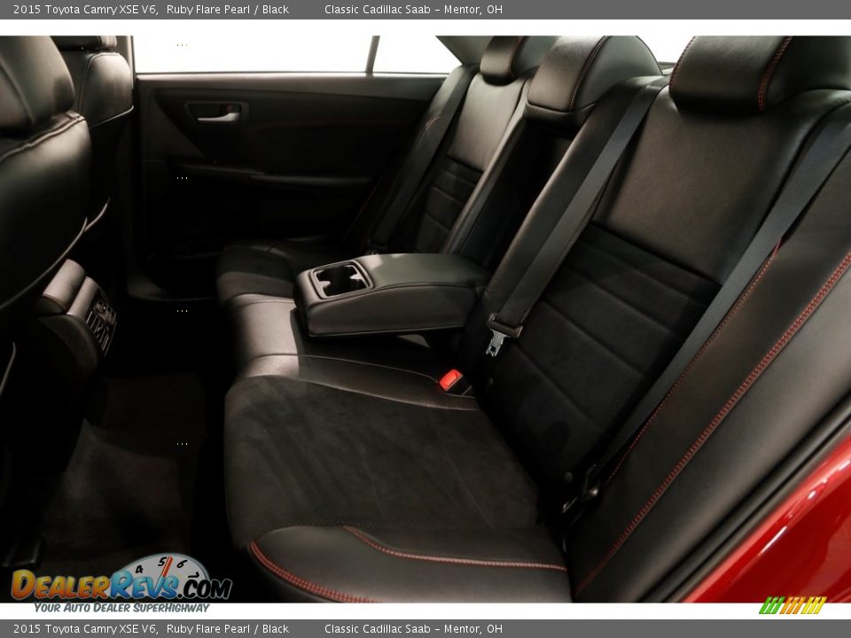 2015 Toyota Camry XSE V6 Ruby Flare Pearl / Black Photo #19