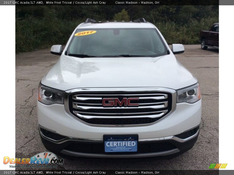 2017 GMC Acadia SLT AWD White Frost Tricoat / Cocoa/Light Ash Gray Photo #2