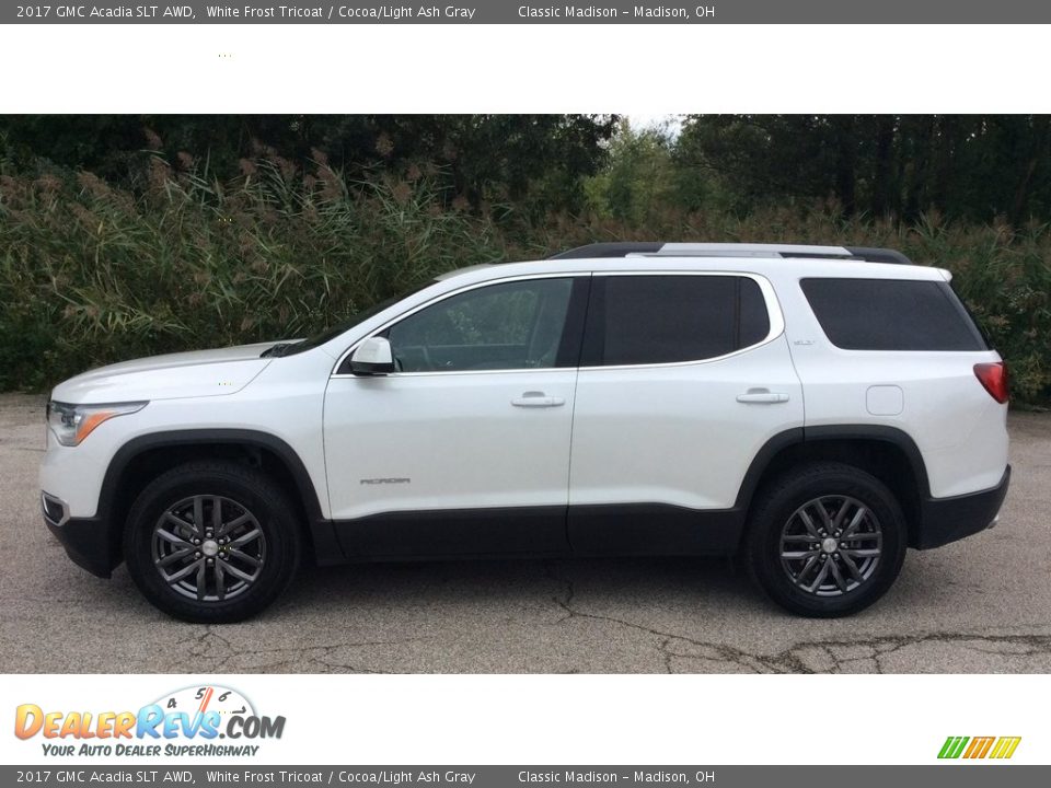 2017 GMC Acadia SLT AWD White Frost Tricoat / Cocoa/Light Ash Gray Photo #3