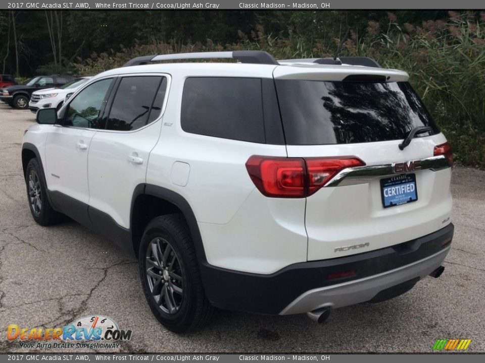 2017 GMC Acadia SLT AWD White Frost Tricoat / Cocoa/Light Ash Gray Photo #4