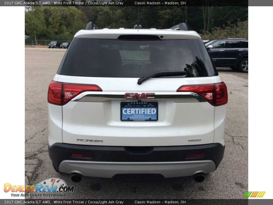 2017 GMC Acadia SLT AWD White Frost Tricoat / Cocoa/Light Ash Gray Photo #5