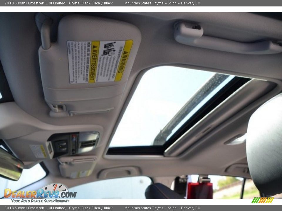 2018 Subaru Crosstrek 2.0i Limited Crystal Black Silica / Black Photo #14