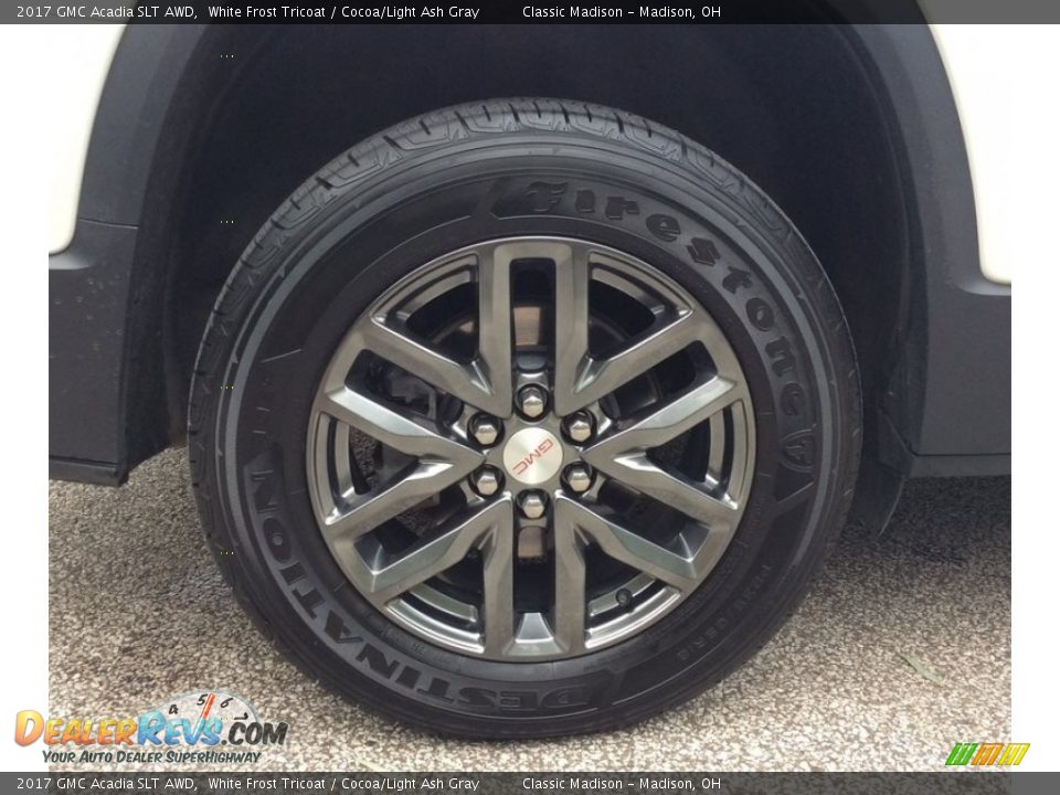 2017 GMC Acadia SLT AWD White Frost Tricoat / Cocoa/Light Ash Gray Photo #10
