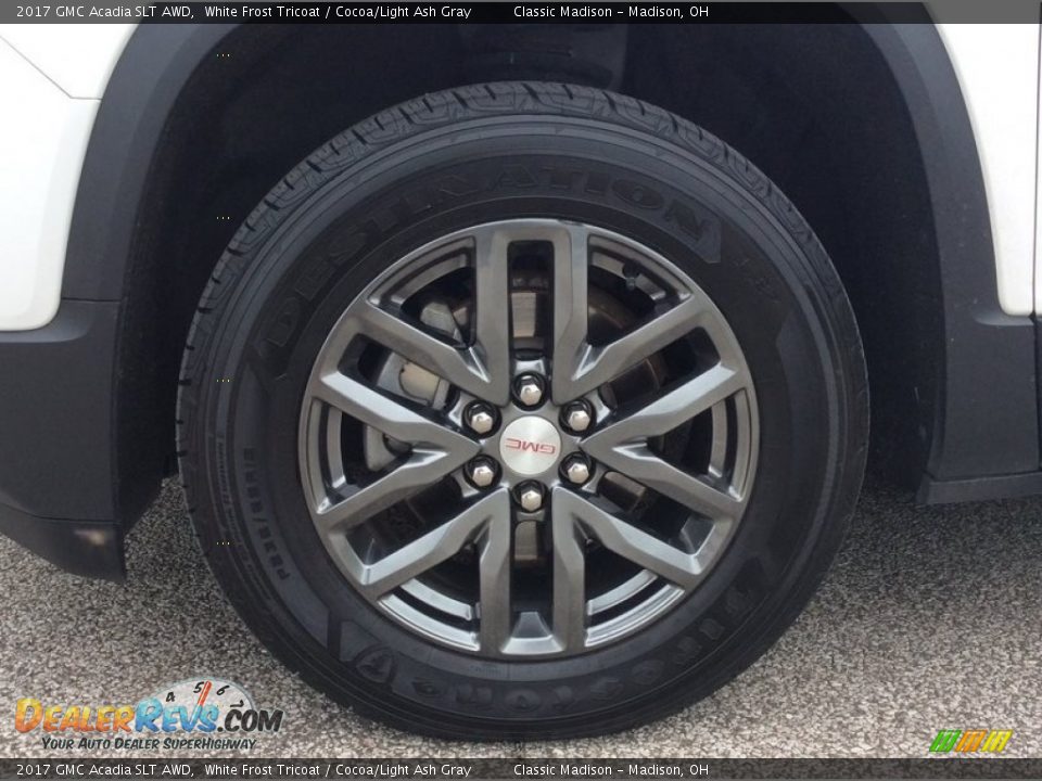 2017 GMC Acadia SLT AWD White Frost Tricoat / Cocoa/Light Ash Gray Photo #11