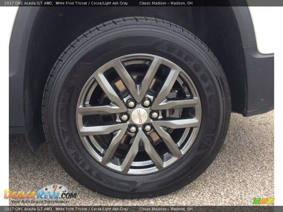 2017 GMC Acadia SLT AWD White Frost Tricoat / Cocoa/Light Ash Gray Photo #12