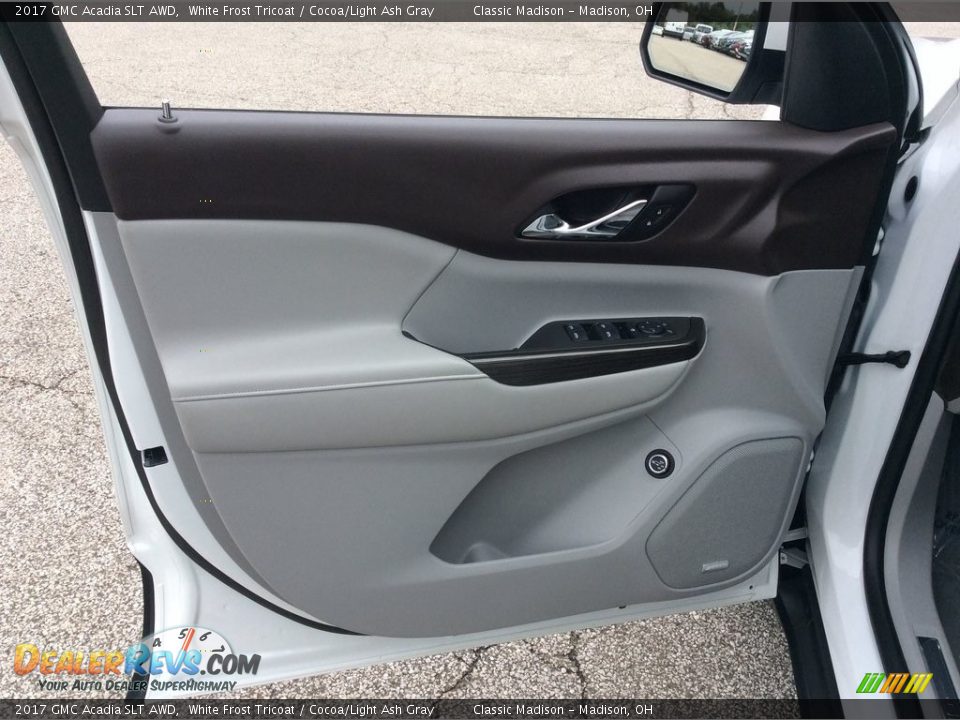 2017 GMC Acadia SLT AWD White Frost Tricoat / Cocoa/Light Ash Gray Photo #13