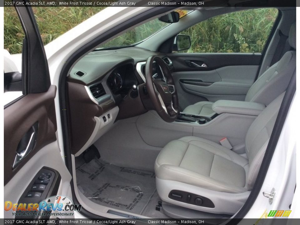2017 GMC Acadia SLT AWD White Frost Tricoat / Cocoa/Light Ash Gray Photo #14